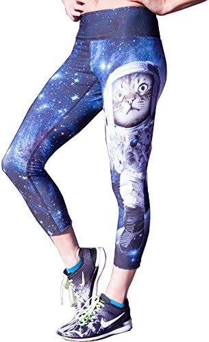 POPSTYLE Women Animal Prints Fitness Yoga Stretch Cropped Sport Pants Workout Running Leggings M