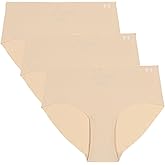 Under Armour womens Ua Pure Stretch Noshow Hipster-print 3pk,transparent