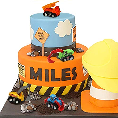 6 Construction+Vehicles+Decorations+Excavator+Preschool