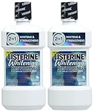 Listerine Healthy White Restoring Acticavity Flouride Mouthwash - Clean Mint - 16 oz - 2 pk