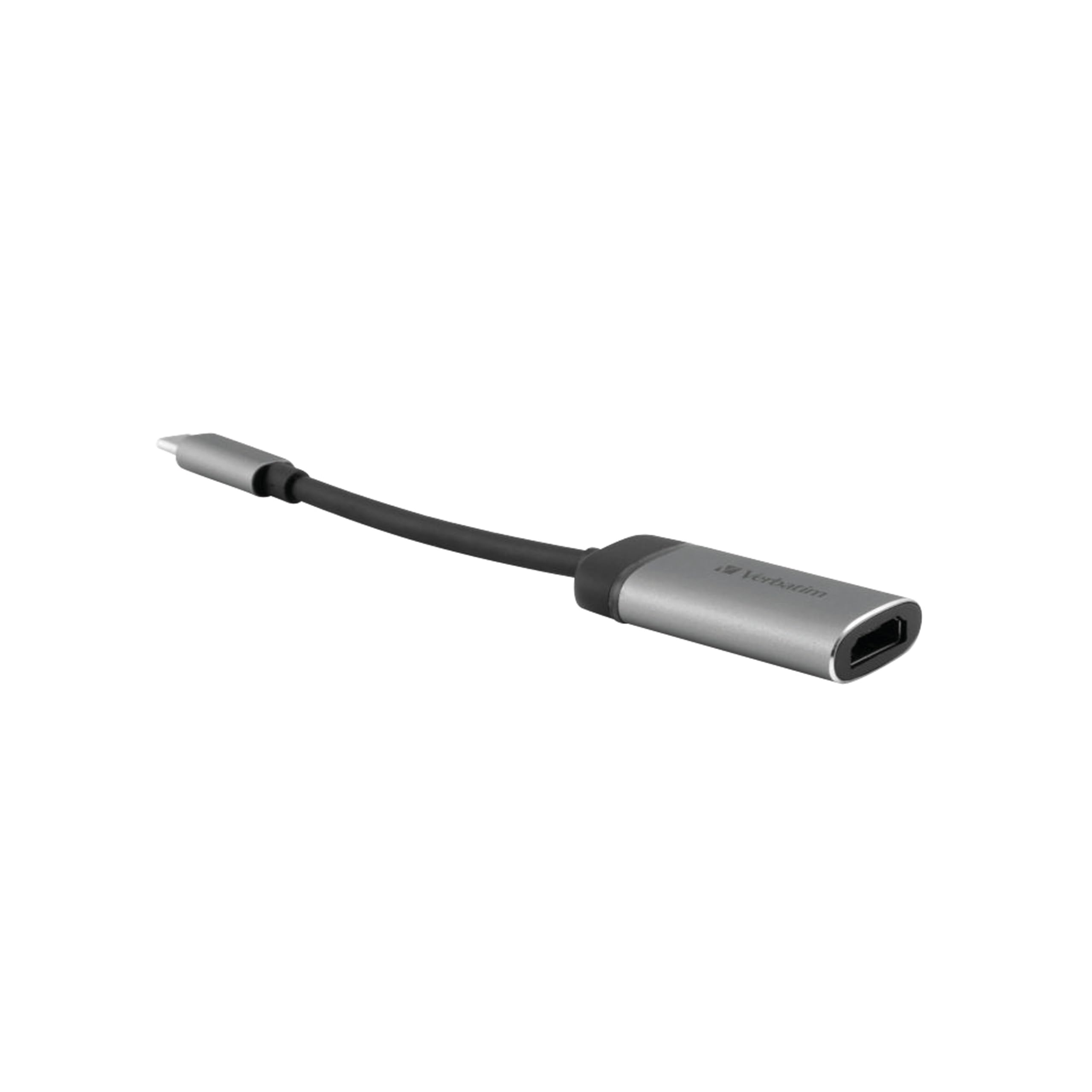 Verbatim USB-C to HDMI 4K Adapter - For Connecting Laptops, MacBooks to a Projector or Monitor, grey