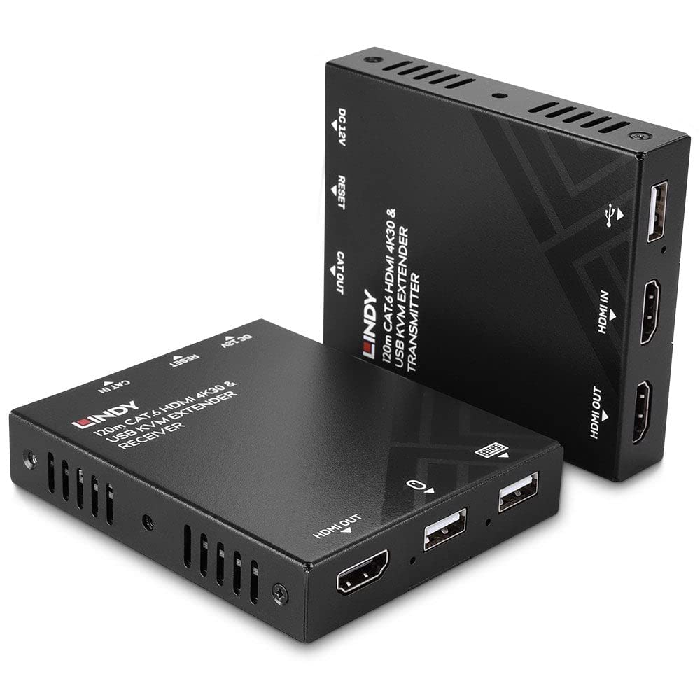 LINDY 120m Cat.6 HDMI & USB KVM Extender
