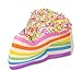 Easter Basket Stuffers Sensory Fidget Toys Squeeze Toys for ADHD,Jumbo Squishies Slow Rising Squishes Toys Scented Rainbow Cake Cream Squishy