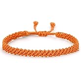 SCRDPRAD Colorful Adjustable Woven Rope Bracelet for Women Men Handmade Lucky Protection String Braided Bracelet Birthday Gifts Wave Surfer Beach Fashion Jewelry