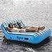 Aqua Ultra Comfort Pool Lounger, Lake Raft, Two 2-Person Lake-Ocean-Pool Float, Heavy Duty, X-Large, Navy/White Stripe