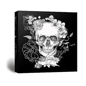 signwin Canvas Wall Art Skull Art Canvas Prints...