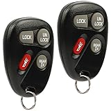 Car Key Fob Keyless Entry Remote fits Chevy Astro Blazer / GMC Jimmy Safari / Oldsmobile Bravada 1998 1999 2000 2001 (KOBUT1BT, 15732805), Set of 2