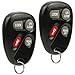 Car Key Fob Keyless Entry Remote fits Chevy Astro Blazer / GMC Jimmy Safari / Oldsmobile Bravada 1998 1999 2000 2001 (KOBUT1BT, 15732805), Set of 2
