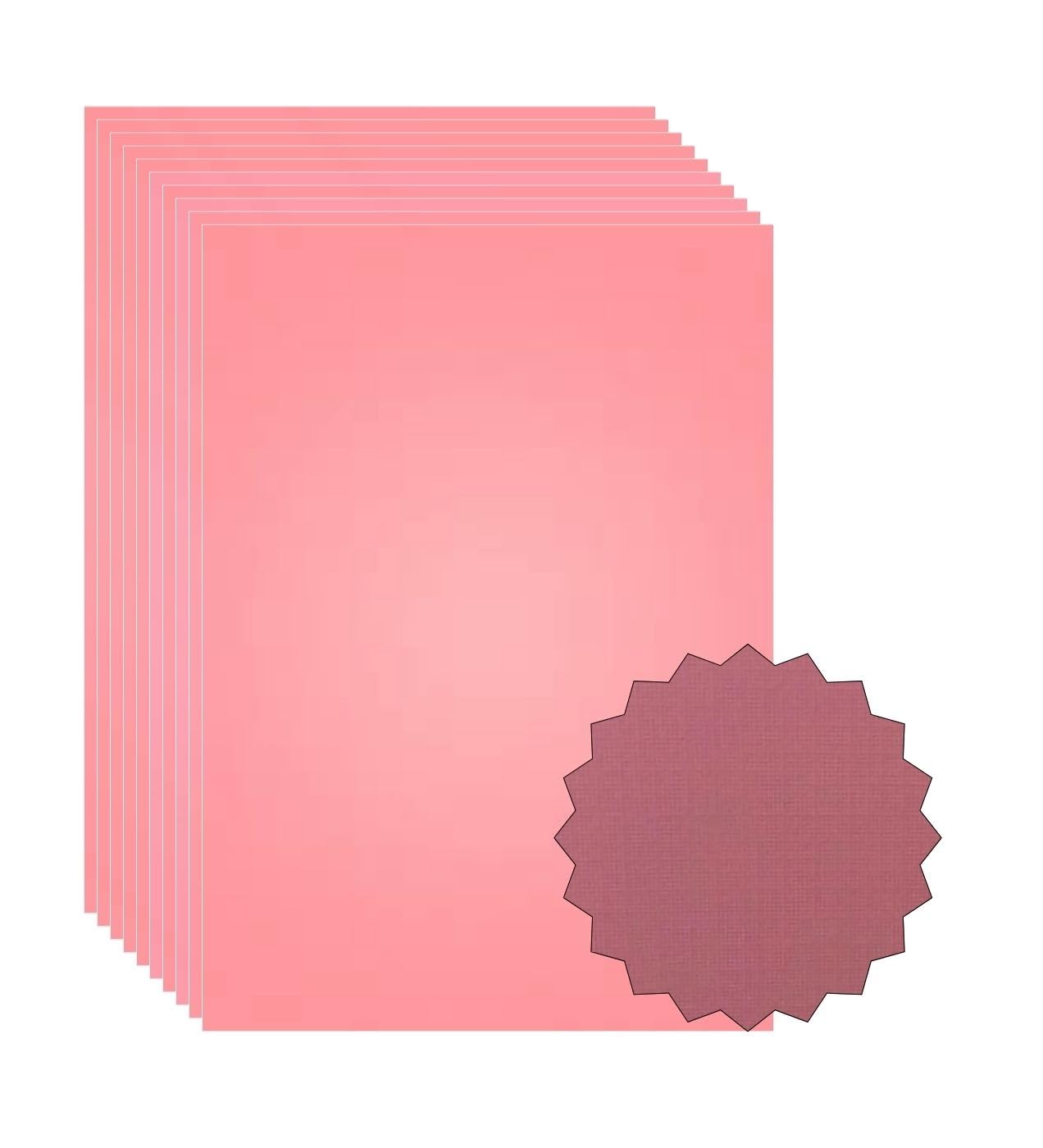 ASENME Assorted Textured Cards, A4 Size, 250 Grams Textured Cardboard (Salmon, A4/30Units) — image 1