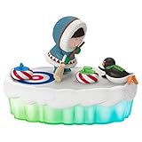 Hallmark Keepsake 2017 - The World of Frosty Friends Fun and Games Curling Table Decoration With Light and Music