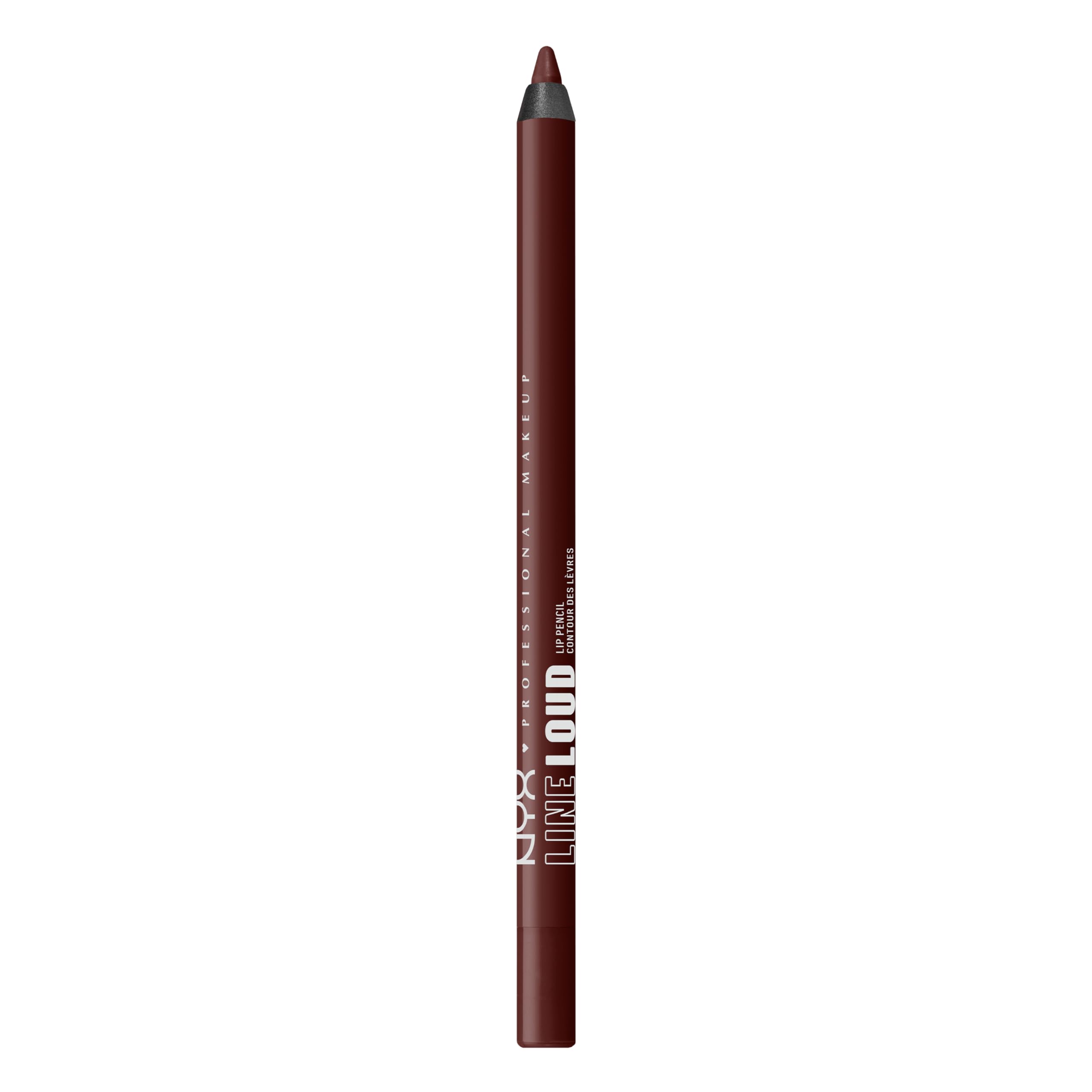 NYX Professional Makeup Line Loud Lip Pencil, Waterproof, Infused with Jojoba Oil & Vitamin E, Smooth Comfy Lips, Soft Matte Finish, Vegan Formula, Make A Statement