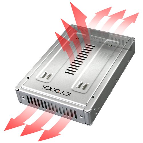 Icy Dock EZ Convert Pro Enterprise Full Metal 2.5" to 3.5" SAS/HDD/SSD Converter/Mounting Kit for Internal Drive Bay MB982IP-1S-1