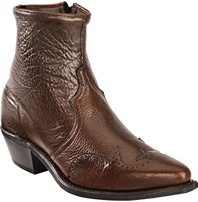 AbileneMen's Western Wingtip Zipper Boot Snip Toe - 6445S