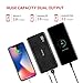 Yoobao Portable Charger with Built-in Cables, 10000mAh Ultra Slim USB C Power Bank with 4 Outputs, PD 20W Fast Charging External Battery Pack for iPhone/iPad/Samsung/Tablet & More - 1 Pack (Black)