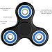 Alptoy Anti-Anxiety 360 Spinner Helps Focusing Fidget Toy Premium Quality Focus Toy for Kids & Adults-Black+Blue