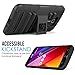 Zenfone 2 Laser Case, MoKo Shock Absorbing Hard Cover Ultra Protective Heavy Duty Case with Holster Belt Clip + Built-in Kickstand for ASUS Zenfone 2 Laser (ZE550KL / ZE551KL) 5.5 Inch - Black