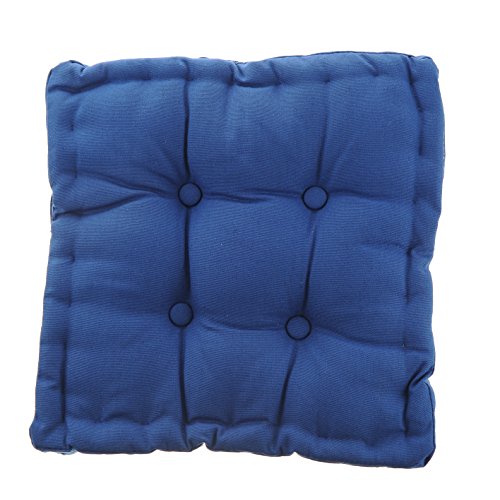 White Dove Chair Pads - Cotton Canvas - Value 4 Pack - Fits 16" Chair - XL Futon - Classic Design, by Unity (Blue) - Thumbnail 4