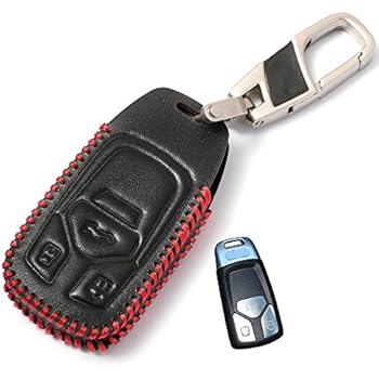 Amazon Com Genuine Leather Fob Key Cover For Audi