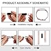 POY Replacement Bands Compatible for Fitbit Alta and Fitbit Alta HR, Genuine Leather Wristbands, Pink