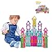 BYMEE 370 Pieces Engineering Building Toys Creative Construction Building Blocks Toys with Stick Bars at Different Shape and Color Educational Interlocking Toys for Boys and Girls