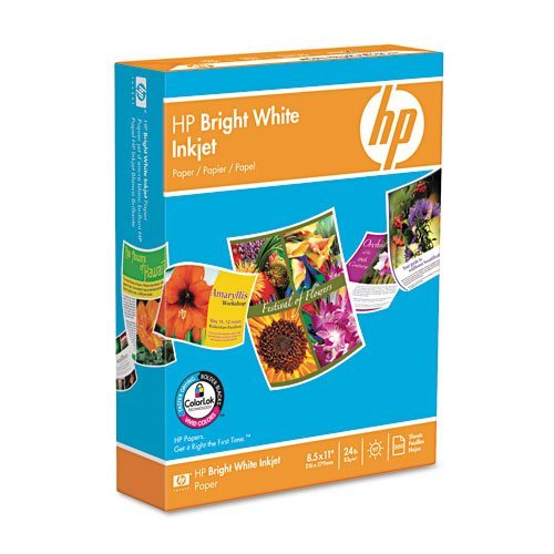 Photo 1 of **DAMAGED-OPENED PACKAGE***HP : Inkjet Paper, White, Letter, 500 Sheets -:- Sold as 2 Packs of - 500 - / - Total of 1000 Each