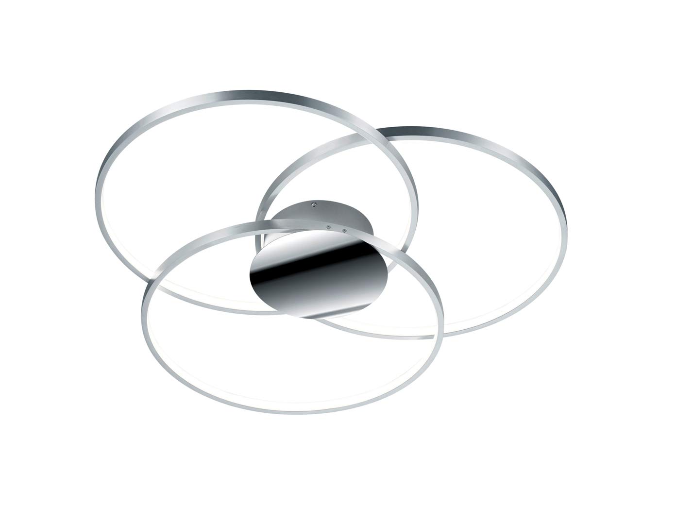 Trio Leuchten Sedona 673210306 LED Ceiling Light Brushed Aluminium 40 Watt Switch Dimmer