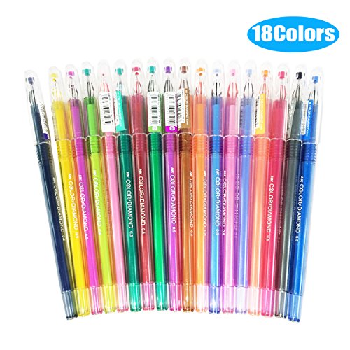 Buy Wenmeili Premium Gel Color Pen with Diamond Head, Colored Ink Pens