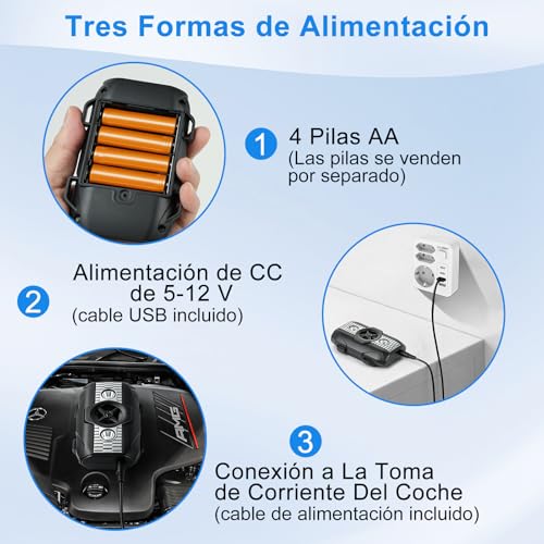 2PCS Ultrasónico Ahuyentador de Ratas para Coche con Flash, 3 Modos de Carga, Ahuyentador de Martas para Coche para Aticos, Hogar, Jardín y Automóviles