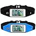 The KEKU Running Belt Waist Pack(5.5 inches) Suitable for 4-6 inch screen mobile phone,waterproof, stylish,Suitable for fittness,urban jogging, marathon, cycling, outdoor travel - Black/blue