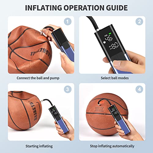 Pumteck MY01 Electric Ball Pump Sports Ball Inflator with Inflation