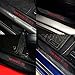 CoolKo Newest and Improved Car Door Sills Protection Kit Carbon Fiber Stickers for Tesla Model S - Black & Red Combination Color