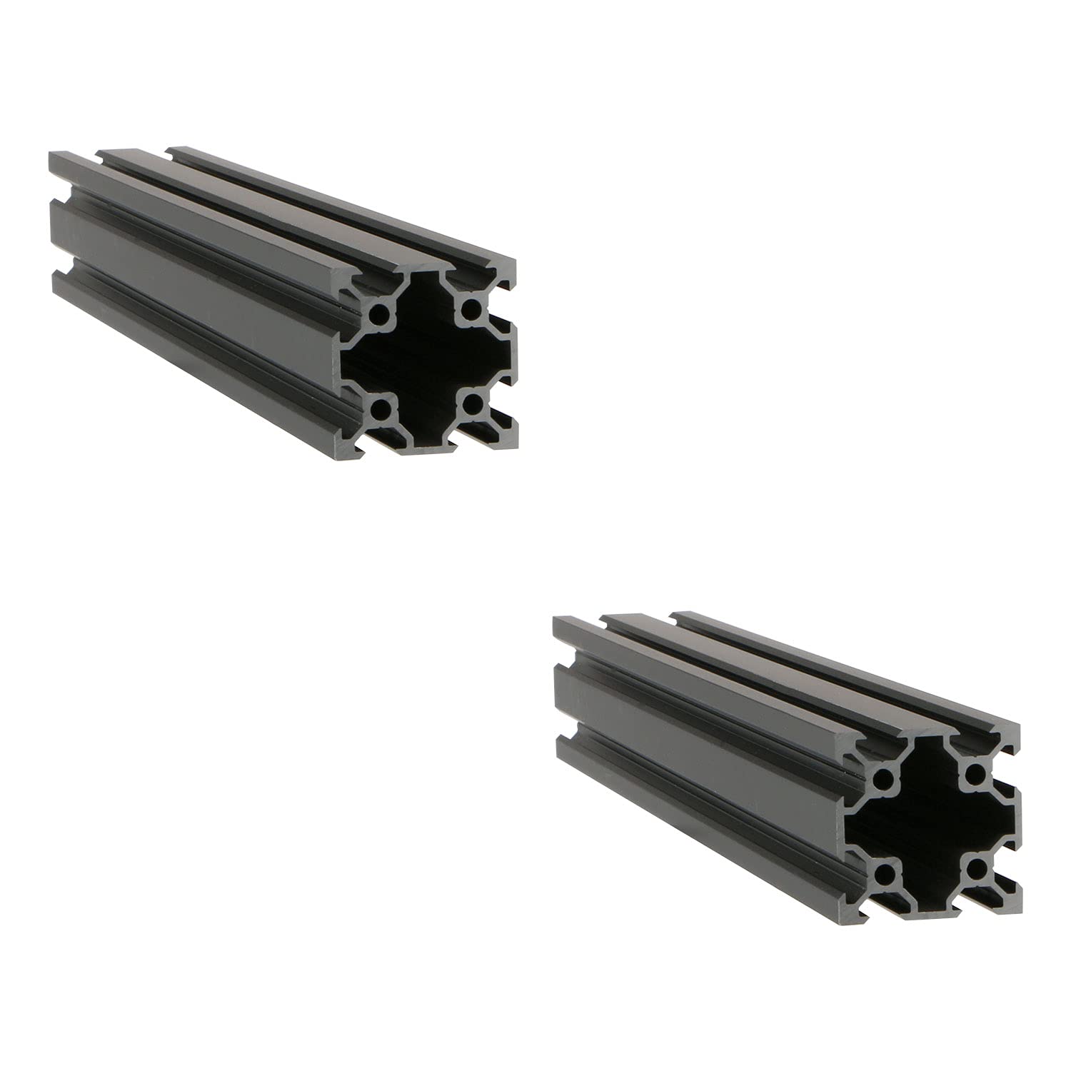 Black 4040 Aluminum Extrusion Profile European Standard Linear Rail 4040 Aluminum Profile Frame Machine DIY 3D printer workbench CNC (300mm) 2PCS