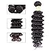 Golden Rule Hair Virgin Brazilian Hair Deep Wave Human Hair Extensions Unprocessed Remy Hair Weave Natural Color 400g 4 Bundles (18 20 22 24)