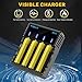 Slot LCD Fast Intelligent Battery Charger SD4