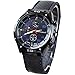 KitMax (TM Unisex Military Army Pilot Style Silicone Band Sport Quartz Wrist Watches (Red)