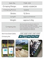AMZCNC Industrial Hydraulic Cable Lug Crimper