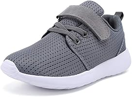 TOEDNNQI Boys Girls Sneakers Kids Lightweight Breathable Strap Athletic Running Shoes for Little Kids/Toddler
