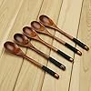 AOOSY-5-Pieces-Wooden-Spoon-Set-Long-Handle-Janpanese-Style-Nanmu-Wood-Rice-Soup-Table-Mixing-Cooking-Spoons-for-Kitchen-Dinner-Lunch-Tableware-Setwith-Black-Rope AOOSY 5 Pieces Wooden Spoon Set Long Handle Janpanese Style Nanmu Wood Rice Soup Table Mixing Cooking Spoons for Kitchen…