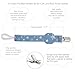 Pacifier Clip - 4 Unisex Pacifiers Holder Set for Girls and Boys - Best Dinky Leash for Teething Toys, Soothie, Baby Shower Gifts