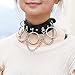 JOJO & LIN Goth Gothic Accessories Handmade Chokers for Women Collar Necklace (Black O Ring)