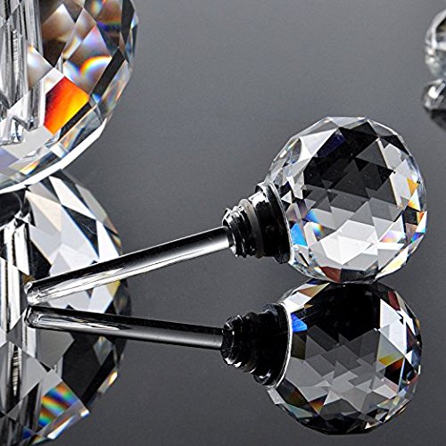 H&D Crystal Art Deco Vintage Style Perfume Bottles Empty Glass Refillable 10ml