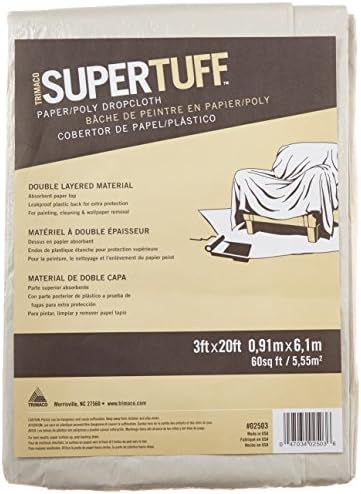 Trimaco 02503 Supertuff Paper/Poly Hall Walkway Protective Runner, 3-Feet x 20-Feet
