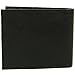 Mens Leather Wallet Zipper Coin Purse 6 Card Slots 3 More Pockets 2 Bill Section Black