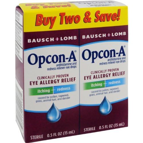 OpconA Allergy Eye Drops By Bausch + Lomb, For Itch And Redness Relief