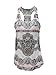 Tough Cookie's Women's 3 Hamsa Yoga Sublimation Burnout Tank Top (Large, White)