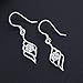 Elegant Lovely 925 Sterling Silver Angel Wing Dangle Drop Hook Earring with White AAAAA Cubic Zirconia Allergy Free Wedding Engagement Party Jewellery