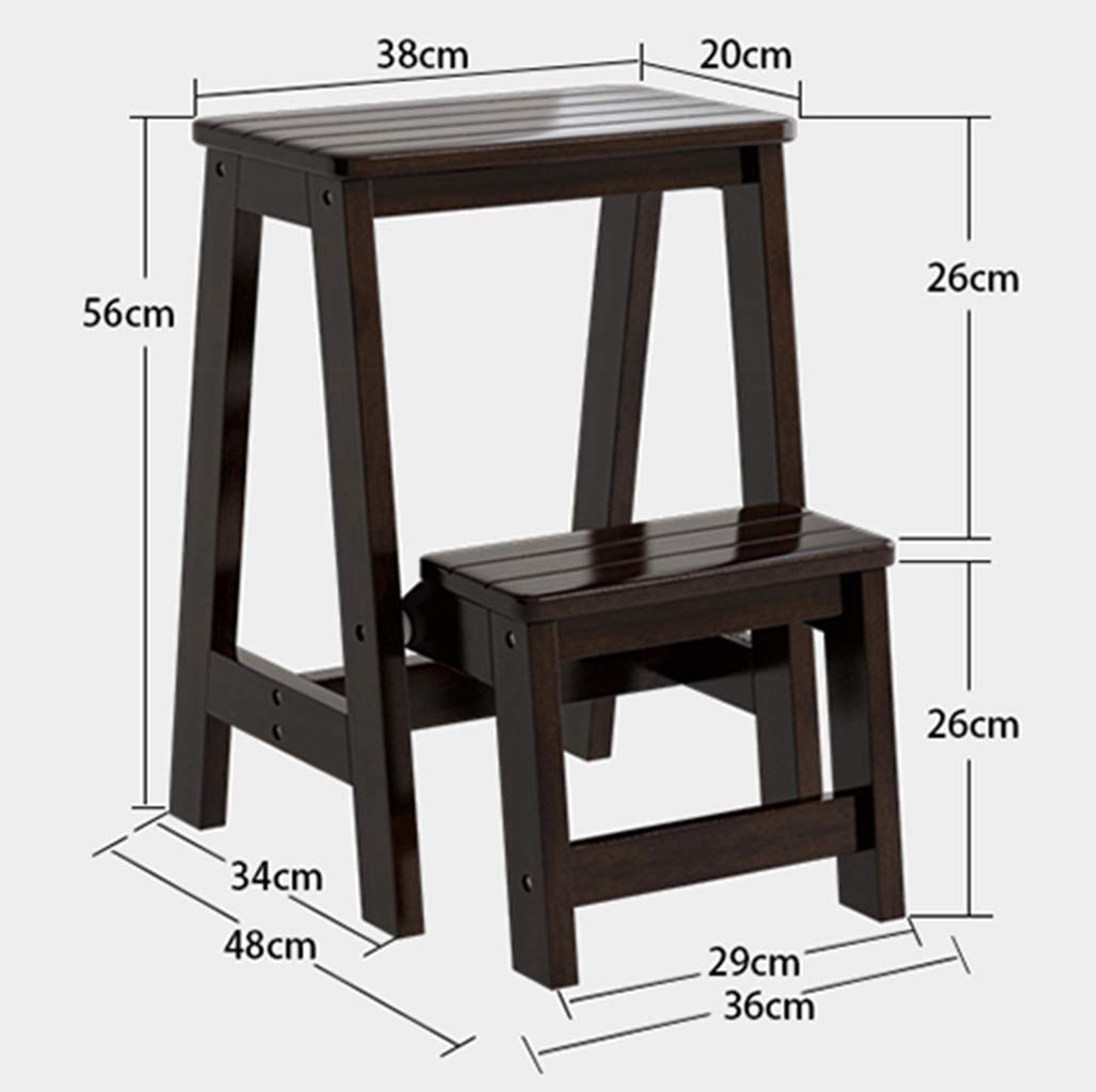 Stairway Chair Small Wooden Ladder 2 Floor Step Folding Stool 36 48 56cm Gog Easy And Convenient Folding Step Stool Folding Ladder Step Stool With Handle B Folding Stool Portable Ladder