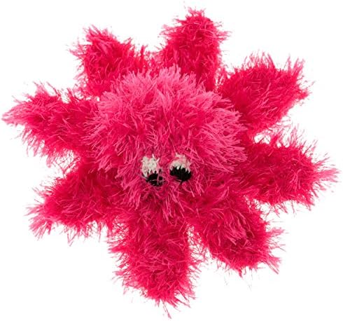 Oomaloo Handmade Octopus Squeaky Dog Toy_Small_Pink