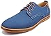 Kunsto Men's Canvas Oxford Shoes Lace up US Size 12 Blue