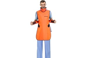 YTFLOT Radiation Xray Apron Shield Half Lead Apron for X-Rays 0.5mmpb with Lead Thyroid Shield Collar Lightweight